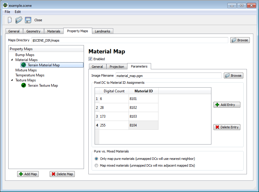 material map