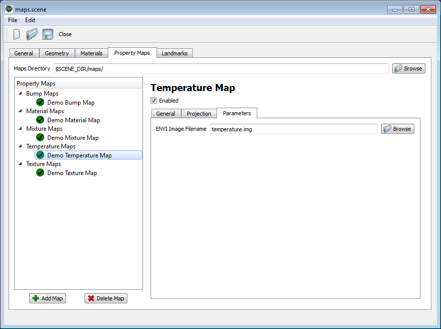 temperature map