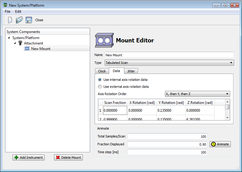 tabulated internal